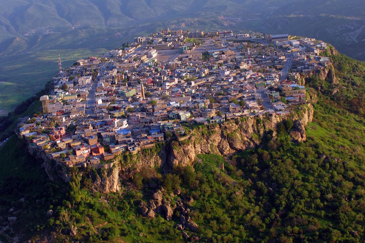 The mesa-top town of Amedi (Amadiya) in Iraqi Kurdistan