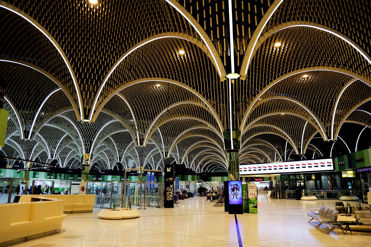 Check-in hall at Baghdad International Airport, Iraq