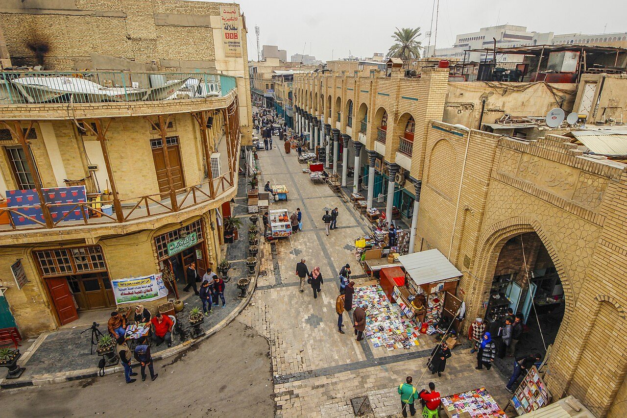 Mutanabbi Street, the historic booksellers' street in old Baghdad