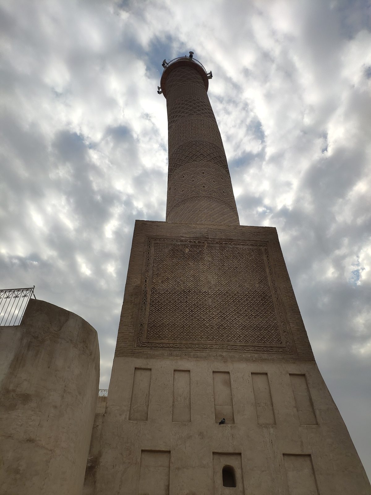 The rebuilt Al-Nuri Mosque and leaning Al-Hadba minaret in Mosul's Old City