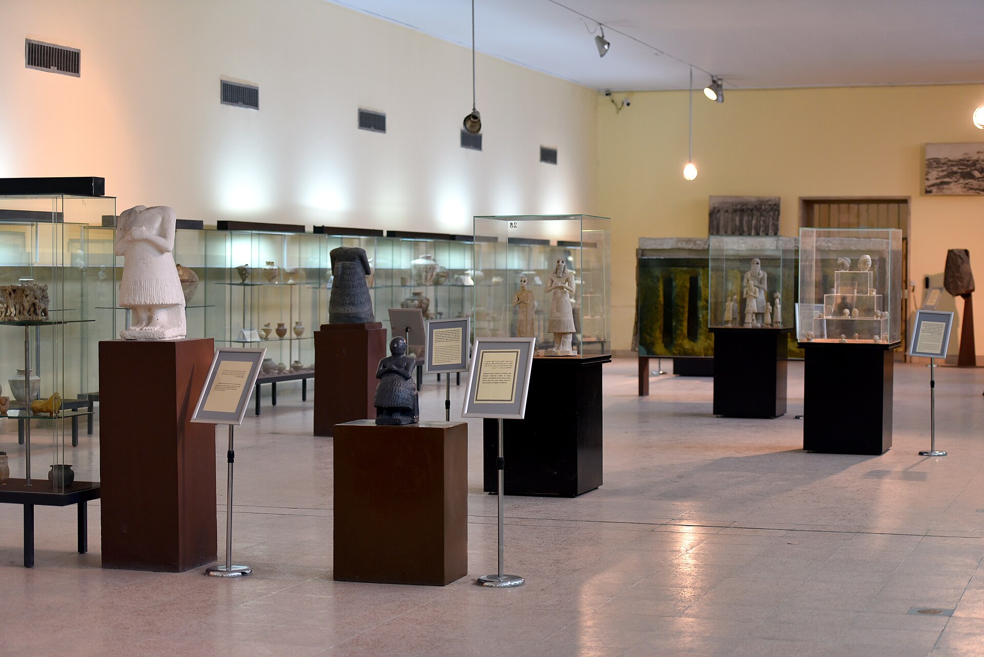 The Sumerian gallery of the Iraq Museum in Baghdad, photographed in March 2019